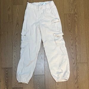 Abercrombie & Fitch Cream Cargo Joggers for Kids